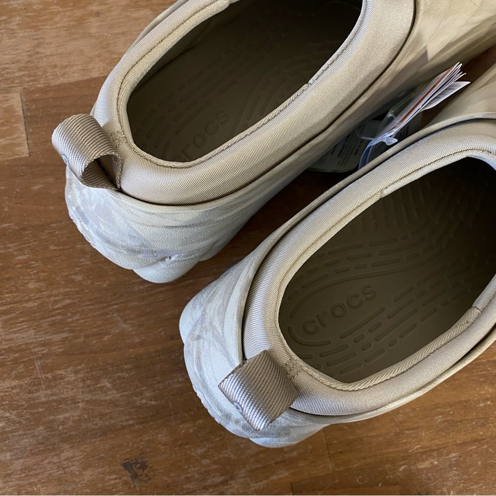 Crocs Echo Storm Midnight Marble Khaki Clog Slip On Shoe - Size 10 - Picture 7 of 13
